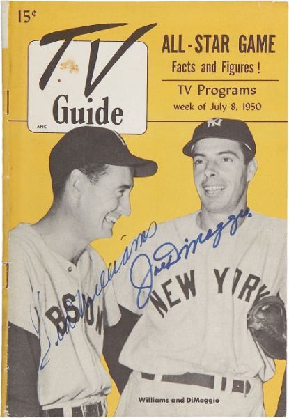 1950 TV Guide Williams DiMaggio